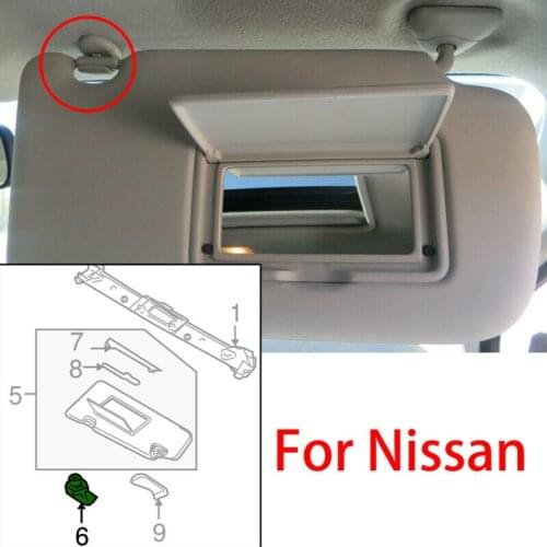 2x Sun Visor Clips Front Left Right For Nissan 350Z Infiniti FX45 FX35 G35 Juke