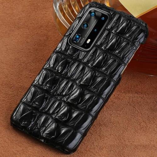 100% Original Crocodile Leather case For Huawei P40 Pro P40 Lite P30 P20 Mate 40 20 Nova 5T Cover for Honor 20 Pro 10 Lite 9X 8A
