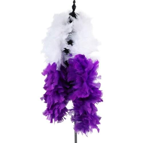 2 Colors Mix Marabou Feathers Boa Clothing Sewing Accessory Turkey Feathers For Crafts Wedding Carnival Decoration Wholesale