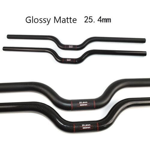 25.4mm Carbon Bicycle M Handlebar For Brompton Bike Length 460mm-600mm T800 Lightweight Bike Bar