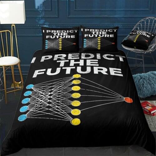 I Predict The Future For M Duvet Cover Comfortable Quilt Home Decora Design Universal Bedding Set Bedclothes+Pillowcase 3pcs