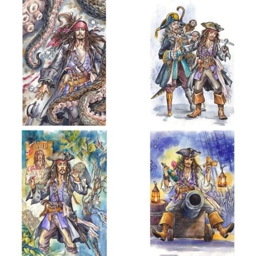 Anime Pirate Abstract Poster Canvas Painting Living Room Bedroom Mural Artist Home Decoration Childrens Room Print Picture Gift