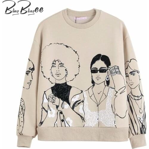 Женские толстовки с принтом BlingBlingee China At AliExpress
