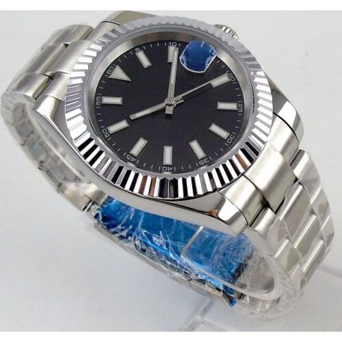 40mm Sterile Dial Sapphire Glass Luminous Coin Bezel MIYOTA 8215 Automatic Movement Mens Watch