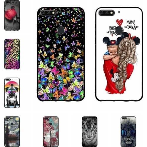 Case For Huawei Honor 7C Case Silicone Funda Coque Capa Shell Soft TPU Back Cover for Huawei Y7 Prime / Y7 Pro 2018 Phone Case