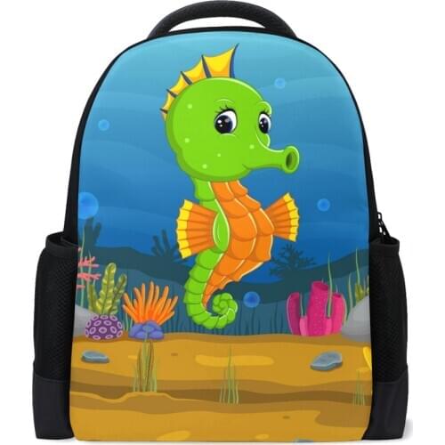 Children School Bags for Boys Orthopedic Breathable Backpack sea horse Child School Bag 1-5 Grade Boy Knapsack Mochila Escolar