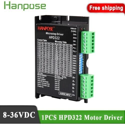 HPD322 controller driver 8-36VDC step servo driver for NEMA17 23 CNC hybrid servo motor For 3D Printer Monitor Equipment
