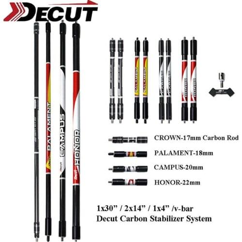 1Set 30/10/4" Archery Carbon Stabilizer System Bow Balance Bar Rod Set Original Damping Hunting Shooting Auxiliary Accessories