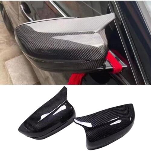 Car Side Mirror Covers Caps for BMW 4 Series G22 G23 2021 Rearview Mirror Covers Caps Shell Replacement Carbon Fiber