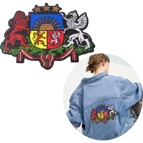 Horse Lion Sew On Patches Paillette Embroidered Applique Sewing Clothes Stickers Garment Apparel Accessories Badges Patches