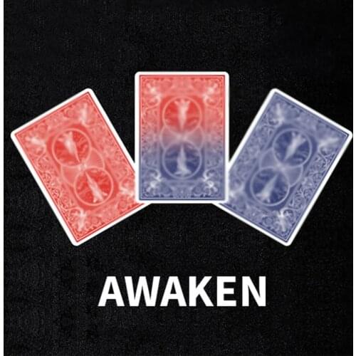 Change By Lloyd Barnes Magic Tricks Awaken Color Changing Poker Card Magic Props Close Up Props Gimmick Magia Toys Joke Magie