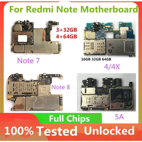 For Xiaomi Hongmi Redmi Note 8 Pro Motherboard Original Unlocked Logic Board Mainboard with Full Chips Android System