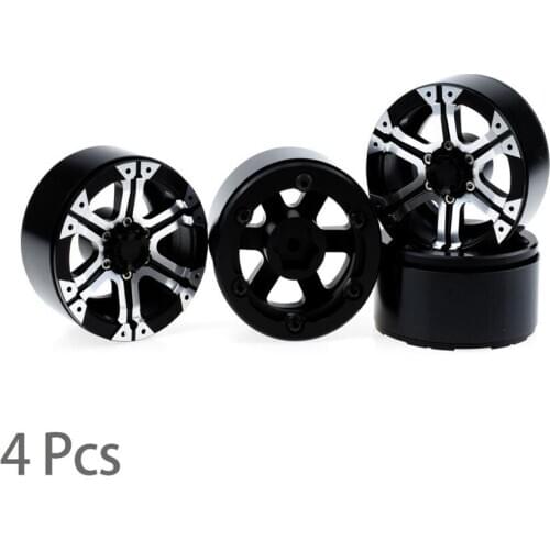 SOJERC 4PS RC track metal locking tire 1/10 SCX10 climbing car CC01 F350 axial 1.9 inch BEADLOCK rim aluminum alloy rim