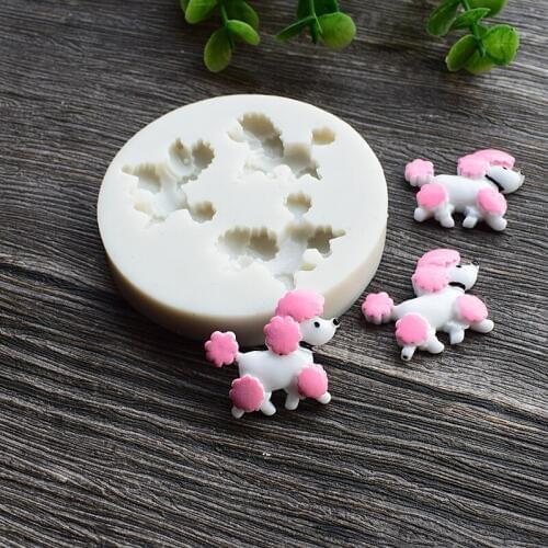 Lovely Puppy Dog Silicone Mold Handmade Cookies Chocolate Mould Bakeware Kitchen Cake Fondant DIY Baking Decorating Tools SQ188