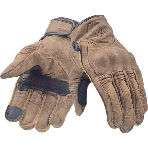 Motorcycle Willbros Genuine Leather Gloves MTB ATV Bike Riding Motorbike Scooter Street Moto Mens Guantes Luvas