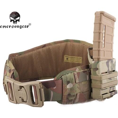 Emerson MOLLE Padded Molle Waist Belt Airsoft Combat Waistband Tactical Multicam EM9086