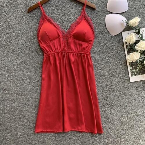 Nightdress sexy bathrobe lace strap nightdress underwear casual home service nightclub skirt evening clothes ночная рубашка