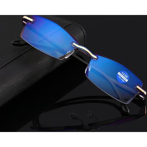 Rimless Computer Reading Glasses Lightweight Readers Ultra Comfort Quality Glasses for Reading Men and Women +1.0 +1.5 +2.0 +2.5