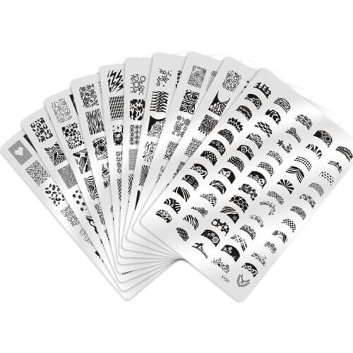 Biutee Nail Stamping Printing Plate Manicure Nail Art Decor Image Stamps Plate for Women Lady Girls