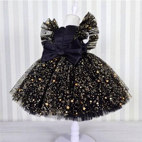 Princess Girl Dress For Baby Girls Birthday Party Tutu Little Stars Gown Toddler Kids Clothes Girl Formal Wear Children Clothing