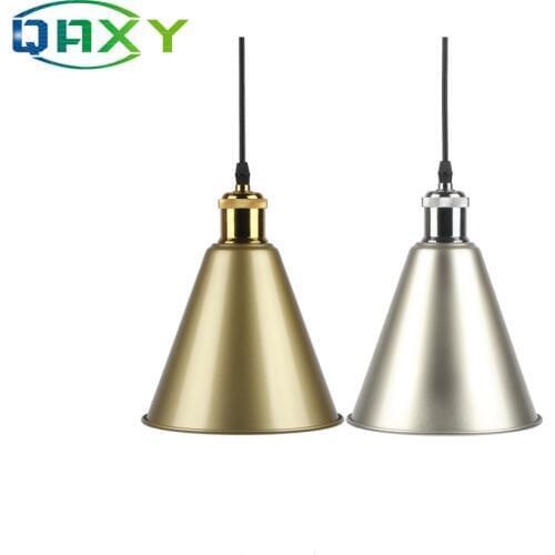 110V-240V Gold/Silver/Black/White Loudspeaker Shaped Pendant Light E27 Horn Lamp Modern&Vintage Indoor Lights For Deco[D8305]