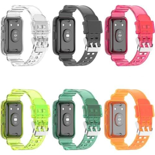 2021 New Silicone Band For Huawei Watch Fit Strap Colorful Bracelet Replacment Accessories Correa For Huawei Watchband Fit