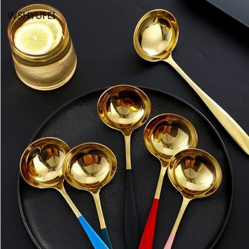 Nordic Creative Stainless Steel Long Handle Thick Colander Hot Pot Noodle Vegetable Filter Kitchen Supplies Spoon Colander