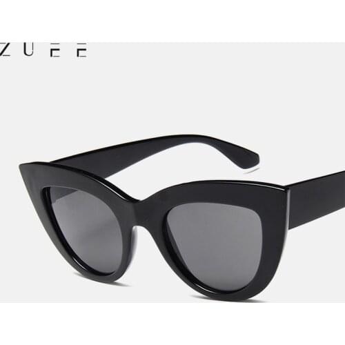 Cat Eye Fashion Sunglasses Women Vintage Luxury Brand Designer Black Glasses Sun Glasses For female UV400 Eyewear Shades