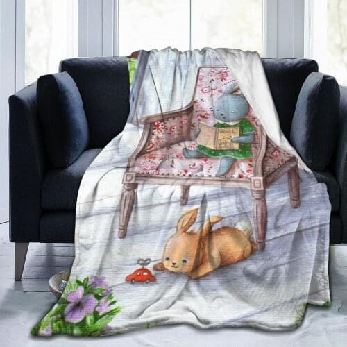 Ultra Soft Sofa Blanket Cover Blanket Cartoon Cartoon Bedding Flannel plied Sofa Bedroom Decor for Children and Adults