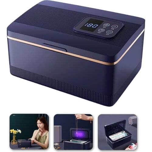Ultrasonic Cleaner 45000Hz High Frequency Vibration Cleaner LED Intelligent Jewelry Glasses Watch Cleaning Tool with UV Lamp