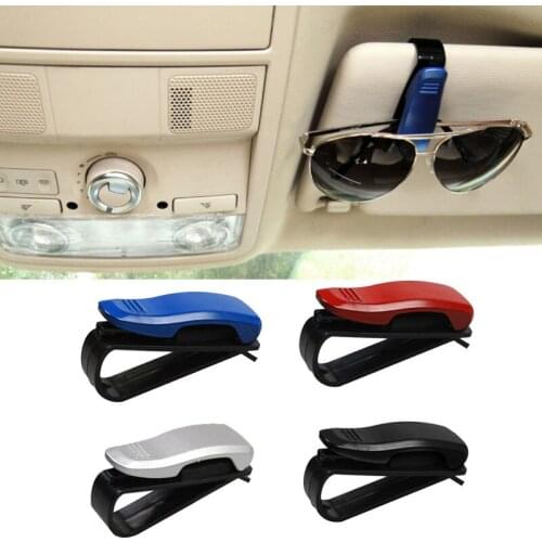 Universal Car Auto Sun Visor Glasses Box Sunglasses Clip Card Ticket Holder Fastener Pen Case Eyeglasses Accessories