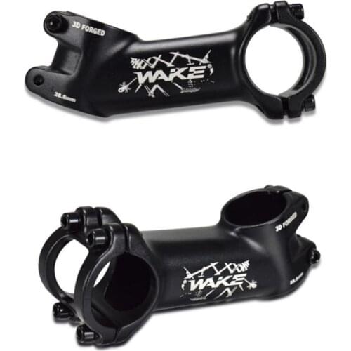 WAKE Bicycle Stem Aluminum Alloy Ultralight MTB Road Bike Stem 17/25/35 Degrees 70/90/110mm Handlebar Stem Bicycle Power Parts
