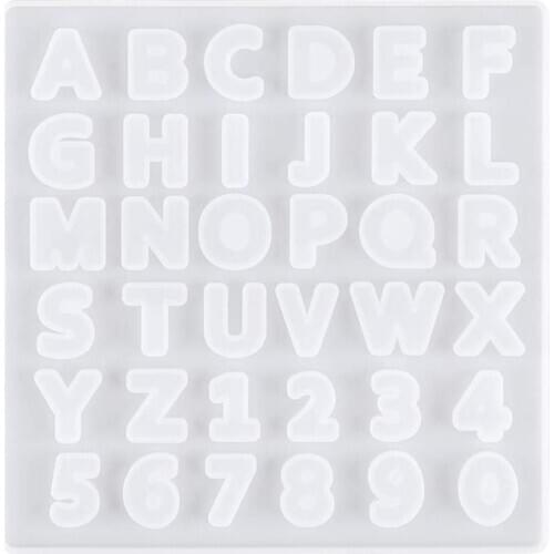 Uppercase Letter Silicone Mold Capital Letter Soft Mold for UV Resin Alphabet A To Z Mold Epoxy Resin Art Supplies Resin Mold
