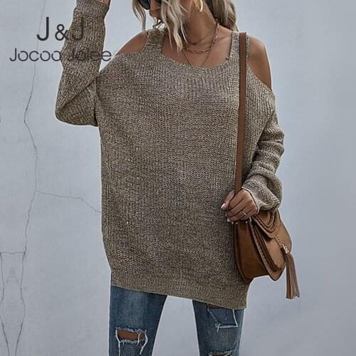 Women Autumn Vintage Harajuku Batwing Sleeve Knitted Pullovers Sexy Off the Shoulder Oversized Sweater Cut Out Loose Jumpers