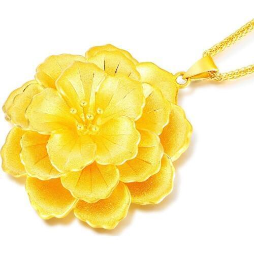 MENGYI Luxury 9 2 5 Flower Golden Pendant Necklace Women New Fashion Jewelry Wholesale Christmas Gifts Wedding Jewelry