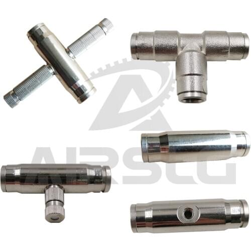 1Pcs Quick Fitting Inserting Tube Joint Nozzle Tee High Pressure Mist Fog Spray Nozzle Artificial Fog Sprayer Atomzing