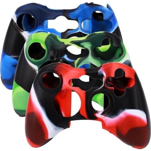 1pc Silicon Gaming Controllers Cover Wireless Controller For XBOX 360 Silicone Rubber Protective Skin Shell Case 360 Controller