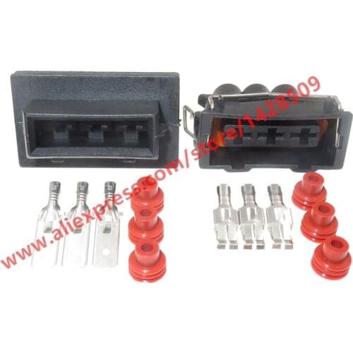 10 Sets 3 Pin 6.3mm Automotive Connector Waterproof Sealed Wire Connectors Female Male Plug For Cars