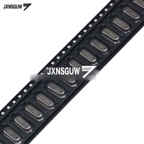 10PCS 49SMD SMD type crystal passive crystal 27MHz 20PF 20PPM 27M