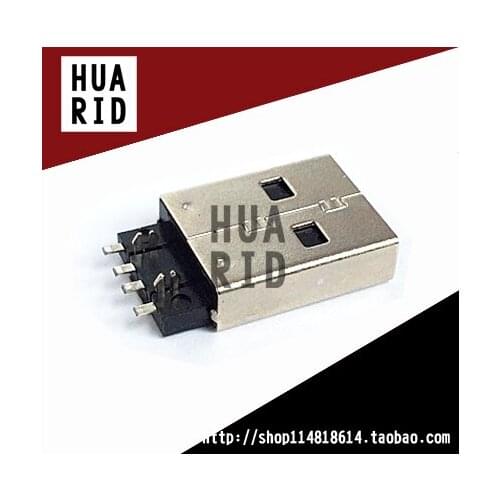 30pcs/USB Male head Socket AM A male seat 4P USB Connector