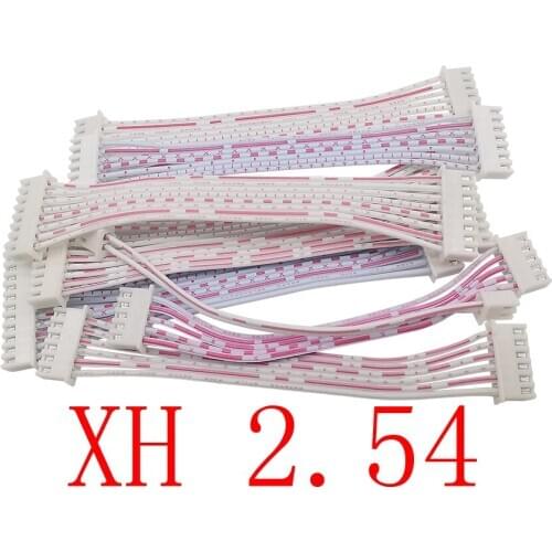 5Pcs XH2.54 Female to Female Cable Connector XH 2.54mm 2P/3/4/5/6/7/8/9/10/11/12 Pin Double Female Plug Wire Length 10/20/30CM