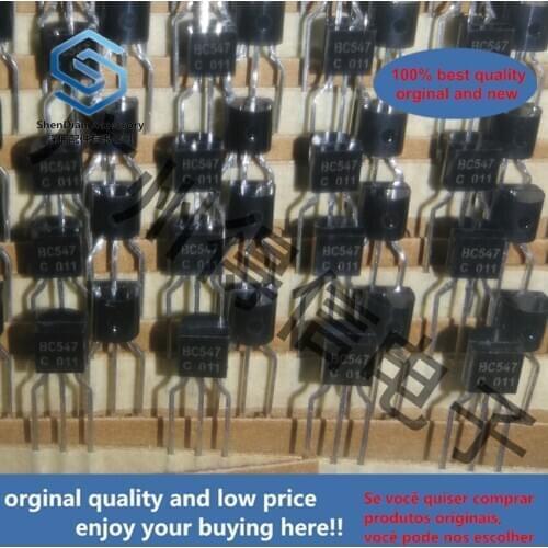50pcs 100% orginal new BC547C BC547 547 Amplifier Transistors TO-92 real photo
