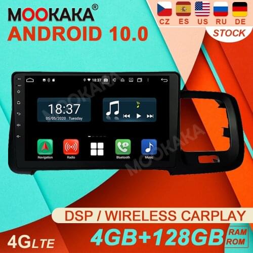 6G+128G Android 10 For Volvo S60 2011-2018 Car GPS Navigation Headunit Multimedia Player Auto Radio Tape Recorder Stereo IPS DSP