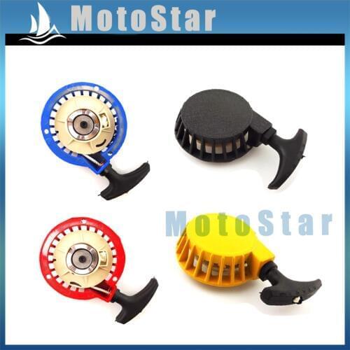 Aluminum Pull Start Recoil Starter For 2 Stroke 47cc 49cc Pocket Bike Mini Moto Dirt Kids ATV Quad