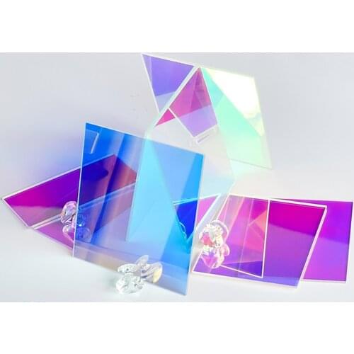 Colorful Acrylic Laser Colorful Reflective Color Changing Plate Mirror Symphony Advertising Wedding Decoration Plexiglass