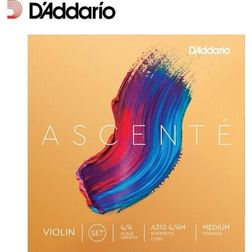 D'Addario Daddario Ascente Violin String,Medium Tension, 1/2 Scale, 3/4 Scale, 4/4 Scale