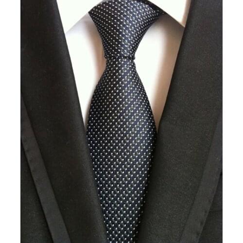 8cm Designer Spots Ties High Quality Woven Neck Tie