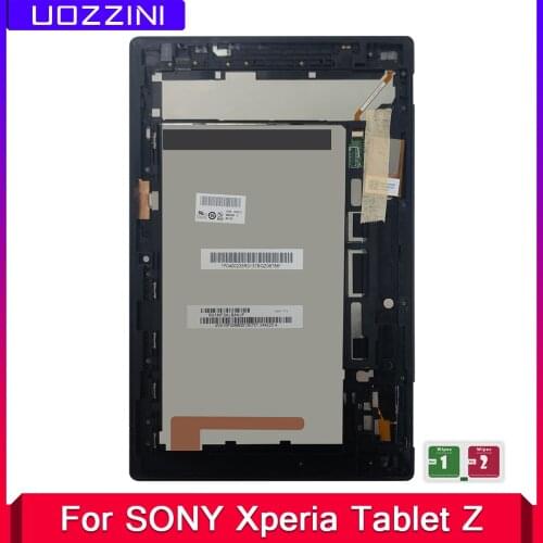 For Sony Xperia Tablet Z SGP311 SGP312 SGP321 Z1 New Tested 10.1" LCD Display Monitor Touch Screen Panel Digitizer With Frame