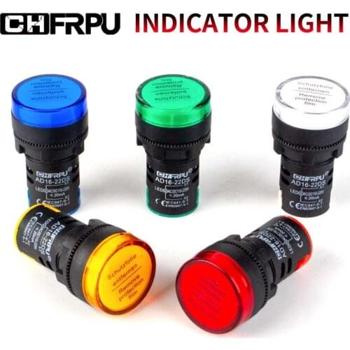 Lighting function 1pcs 12V 24V 110V 220V 380V 22mm Panel Mount LED Power Indicator Pilot Signal Light Lamp