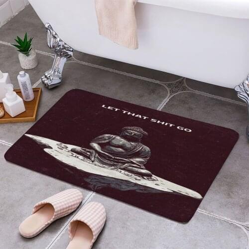 Let that shit go 3D Print Doormats Rectangle Non-Slip DoorMat Bedroom Kitchen Entrance Print Door rugs Dropshipping